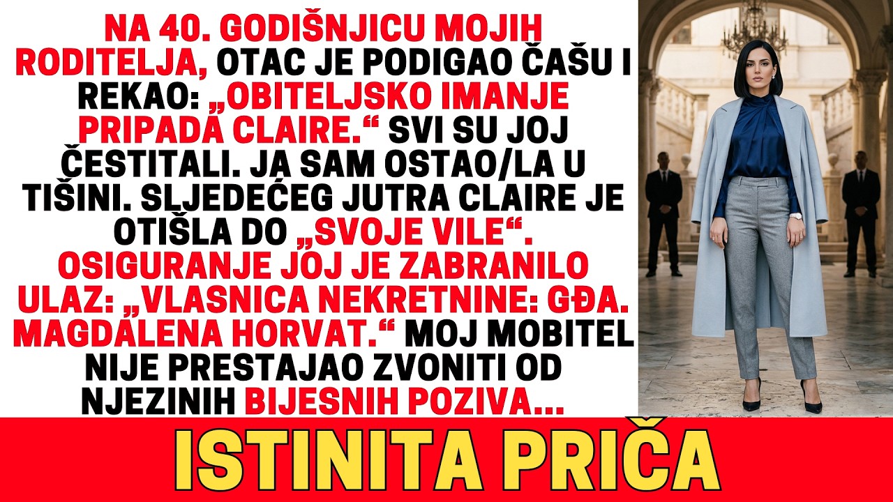 Godišnjica roditelja: Dali su moje nasljedstvo sestri — ja sam kupio imanje...