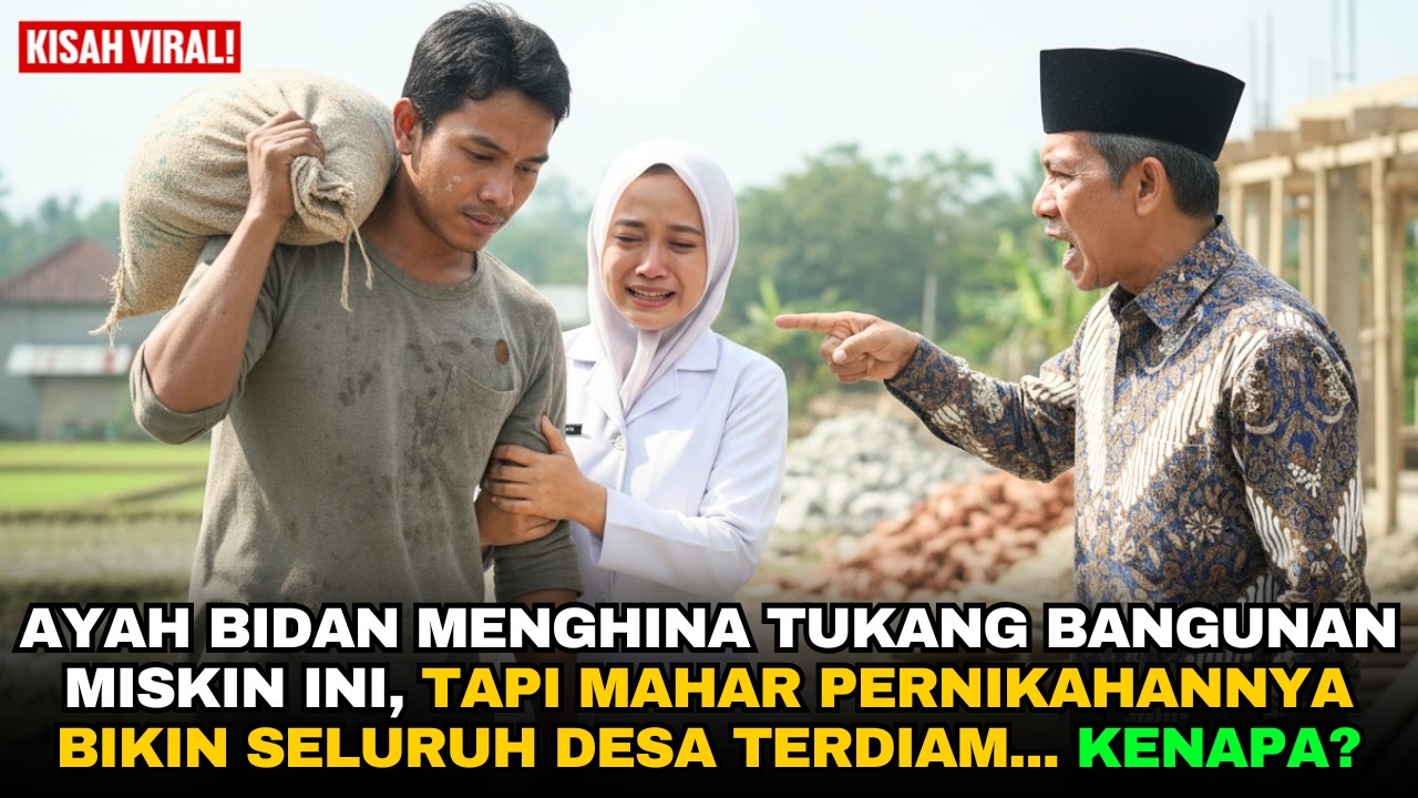 Ayah Bidan Menghina Tukang Bangunan Ini… Tapi Mahar Pernikahannya Membuat Semua Orang Terdiam!