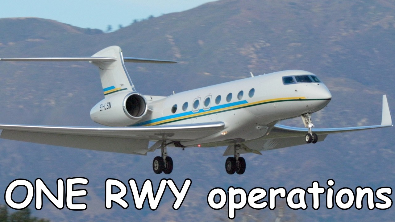 VAN NUYS AIRPORT PLANESPOTTING | Private Jet Action on Runway 16R/34L