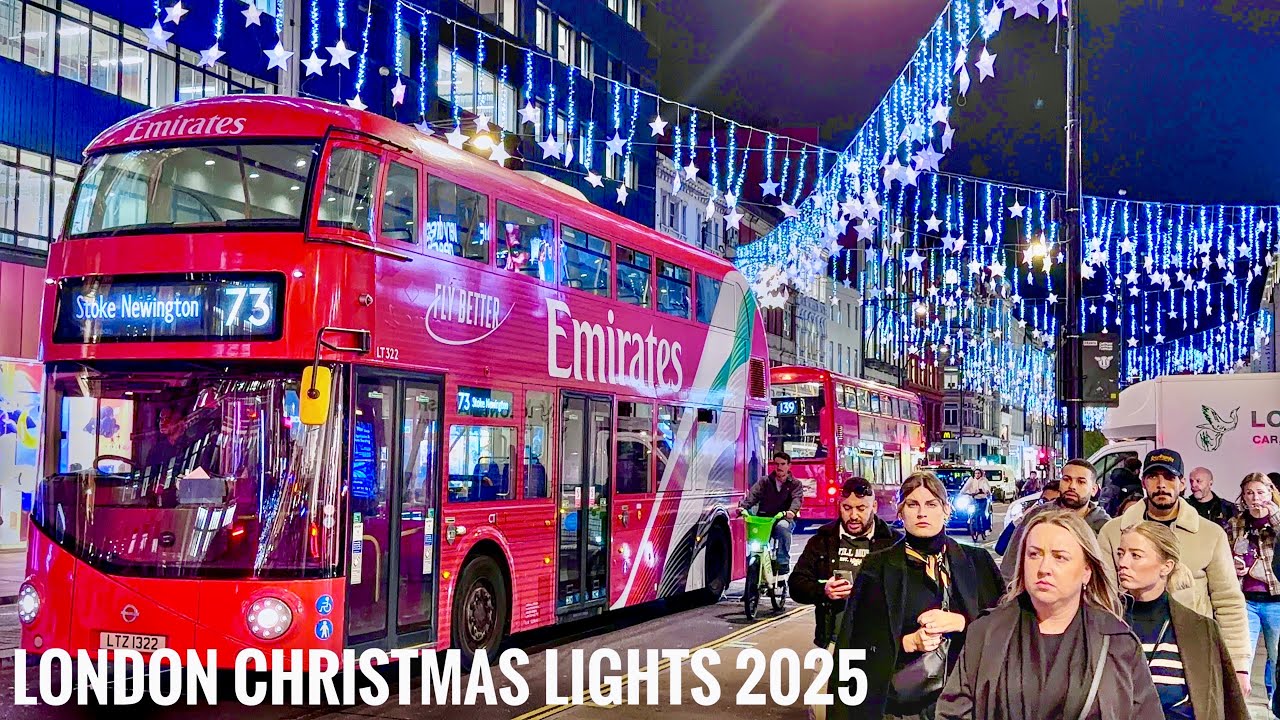 London Oxford Street Christmas Shopping | Central London Christmas Lights Tour | London Walk[4K HDR]