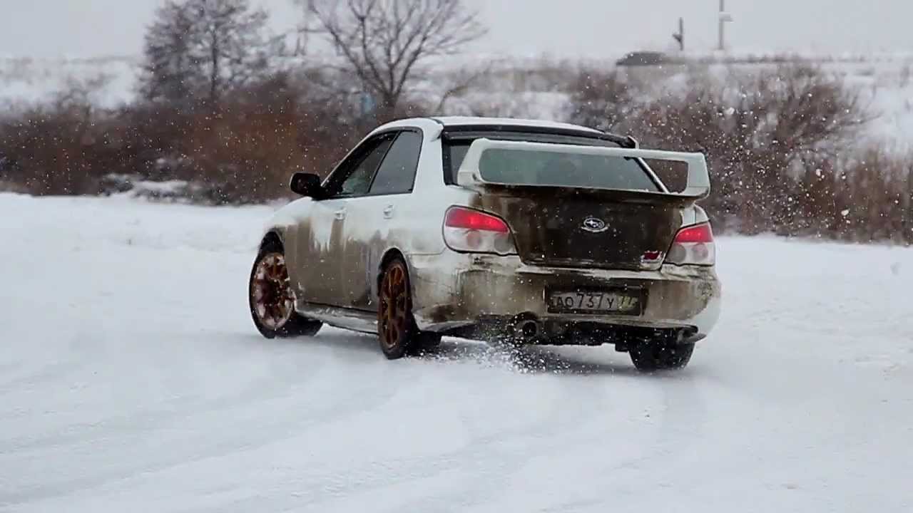Subaru WRX STI Snow Fun