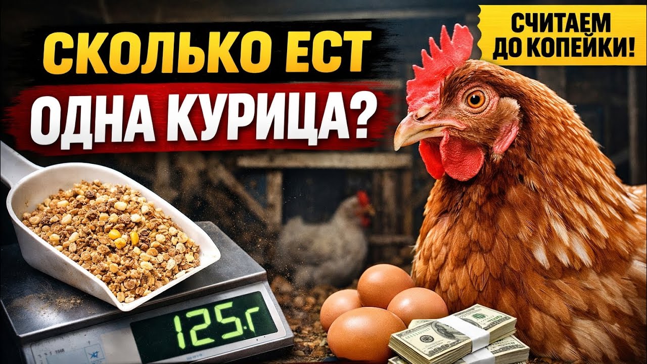 Сколько реально ест одна курица в день Правда о расходах и себестоимости яйца