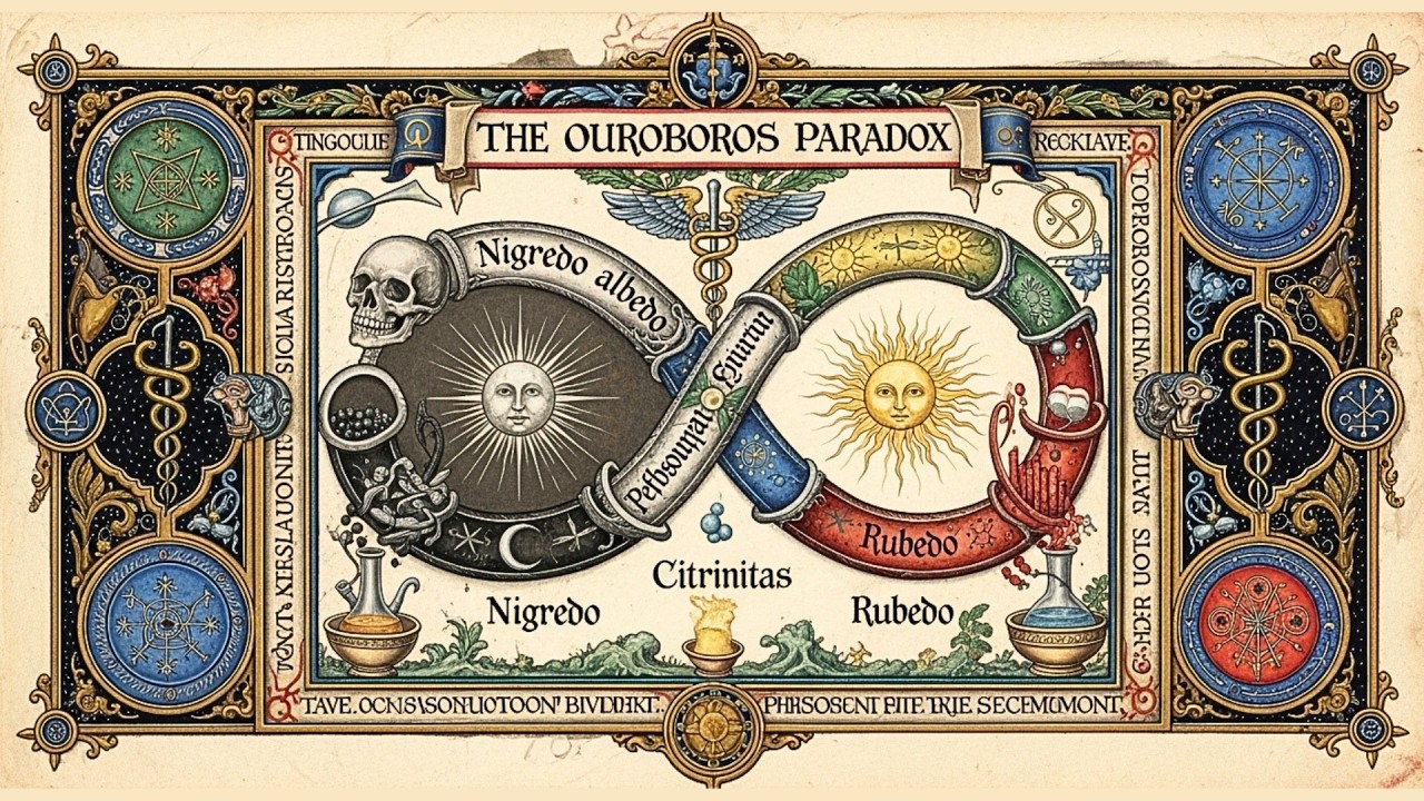 The Ouroboros Paradox — The Secret Psychic Cycle That Regenerates the Self (Jungian Alchemy)