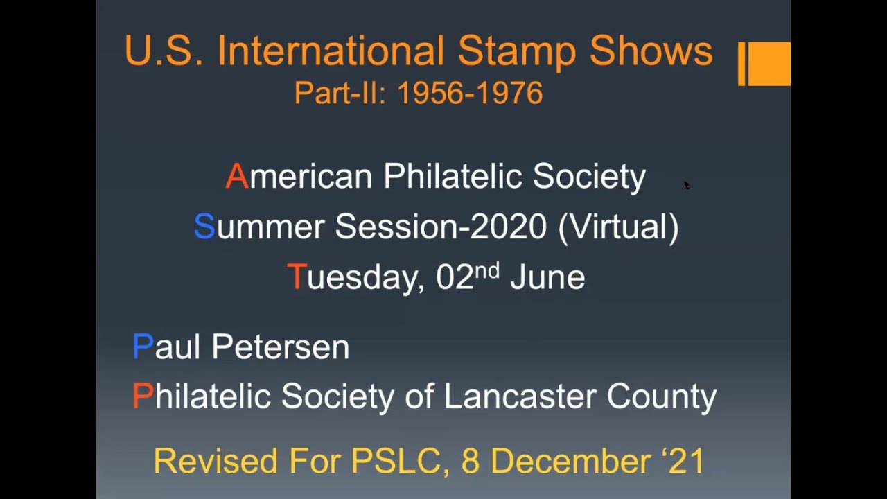 U.S. International Stamps Shows Part II: 1956-1976