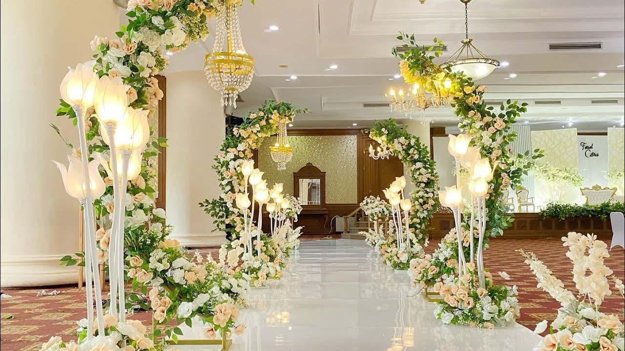 Dekor di gedung paling besar di tenggarong, gedung putri karang melenu (PKM)