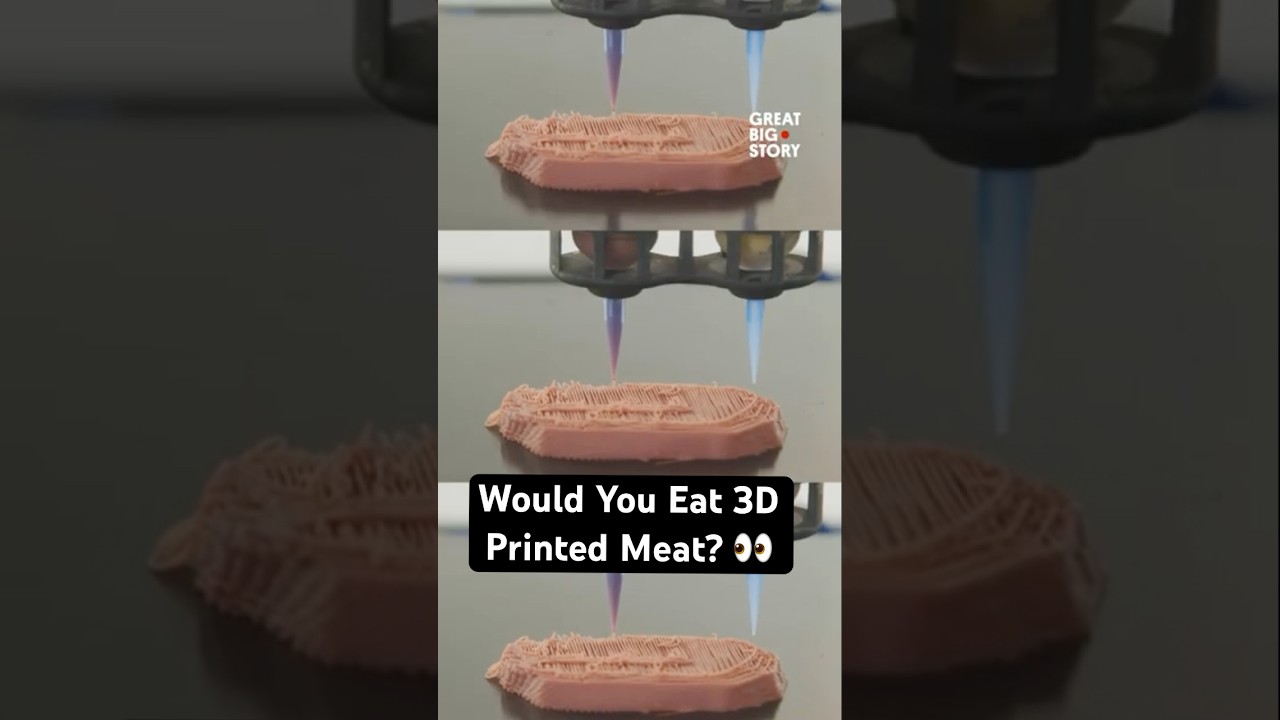 Стейк-хаус, где подают мясо, напечатанное на 3D-принтере