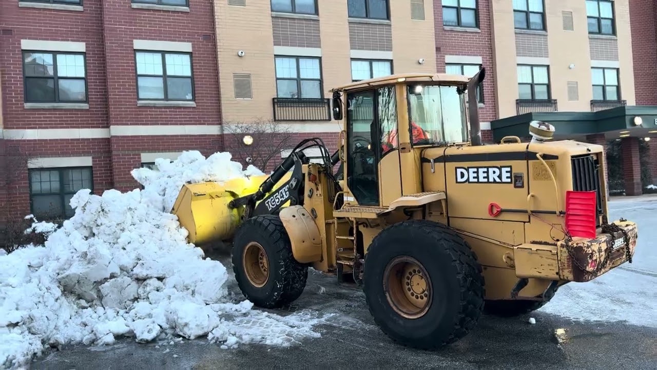 Big Loader doing snow removal 