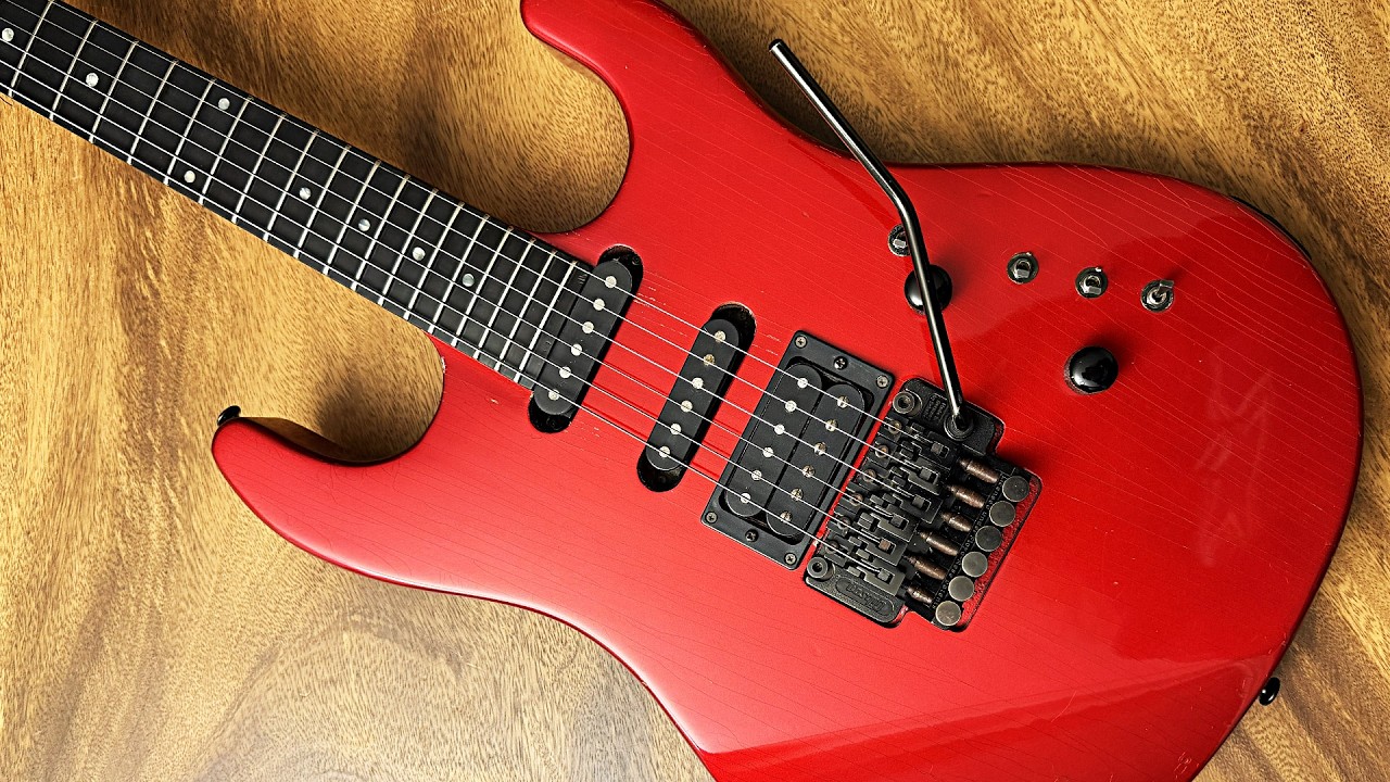 Gibson U2 / Mach II 1989 Metallic Red - Nashville SuperStrat - 24frets + Bill Lawrence Pickups