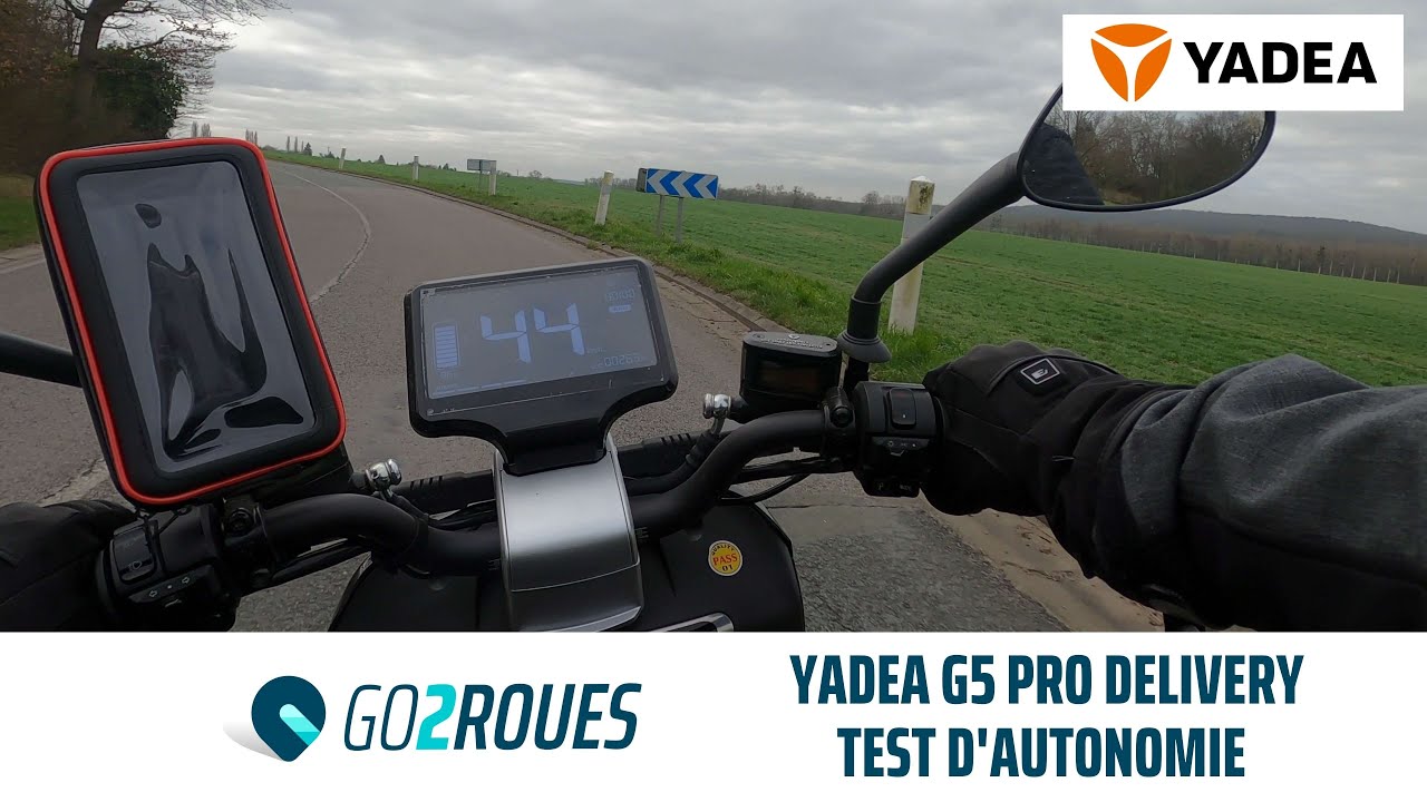 Test d'autonomie r&eacute;elle Scooter Electrique - Yadea G5 Pro / G5 Pro Delivery