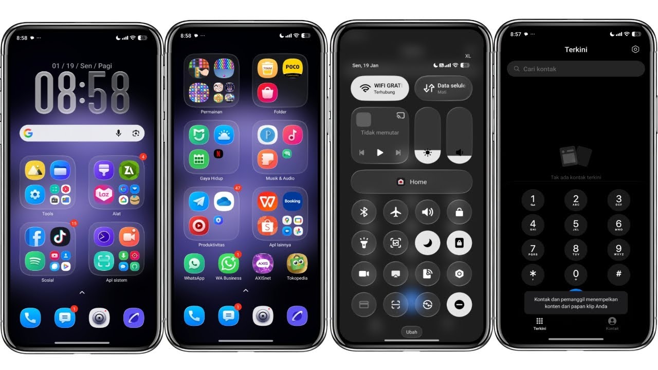 Tema Glass Terbaru Xiaomi Untuk HyperOS Xiaomi Redmi Poco