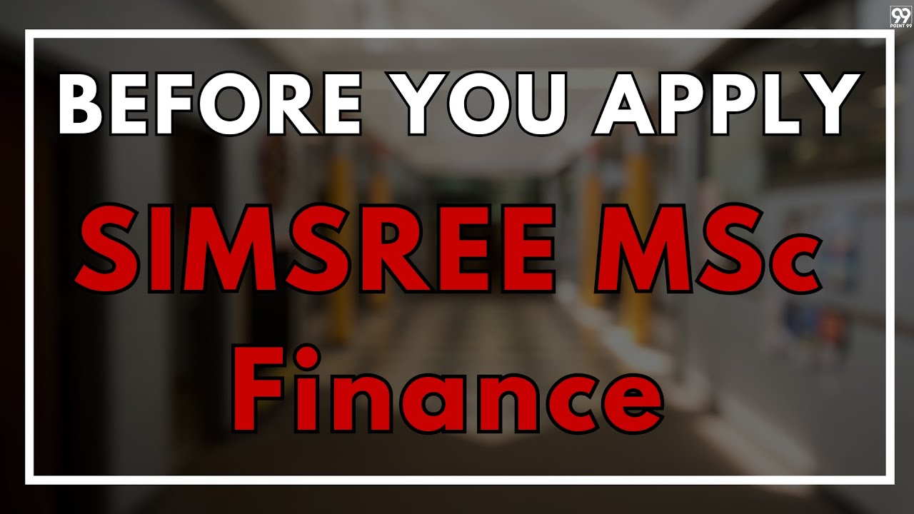 SIMSREE  MSc Finance | Shashank Prabhu