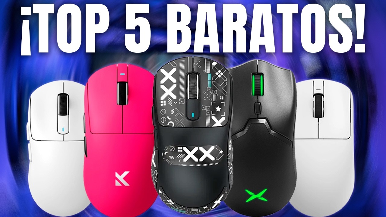 TOP 5 Mouse BARATOS que Humillan a los CAROS en 2025!