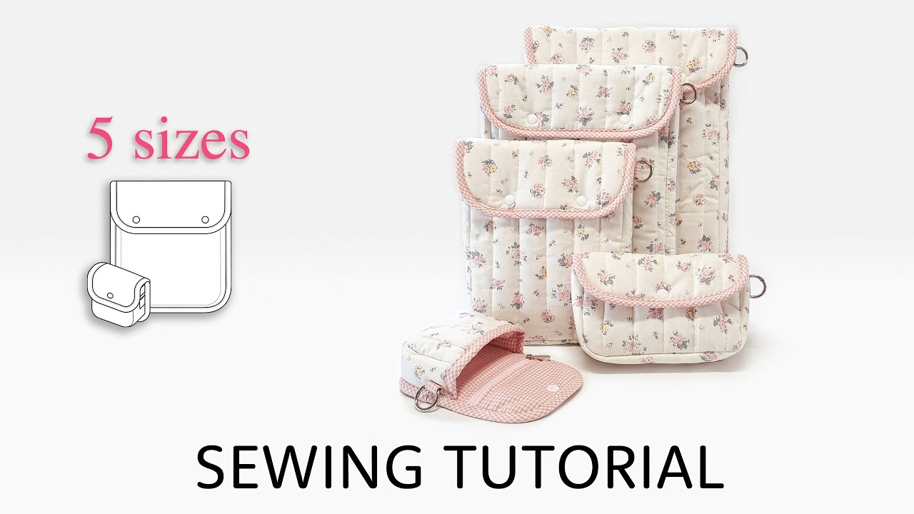 Mochi Daily Pouch & Tech Pouch/모치 파우치 5종/소잉일기패턴 튜토리얼