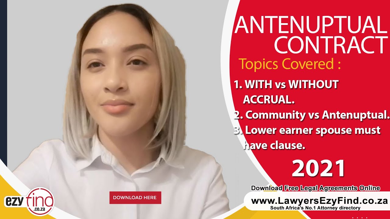 Antenuptial contracts easily explained 2024 South Africa [Download FREE Antenuptual]