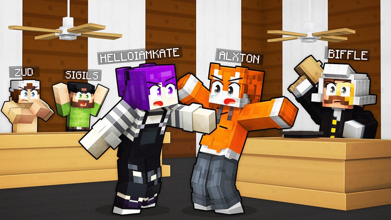 Taking my ENEMY to COURT in Camp Minecraft! [Season 4]
