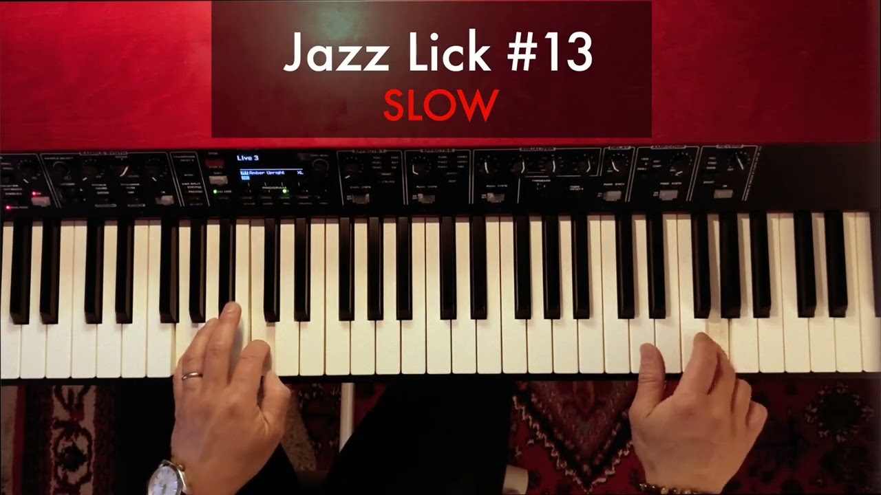 Five useful jazz piano licks (number 11 - 15)