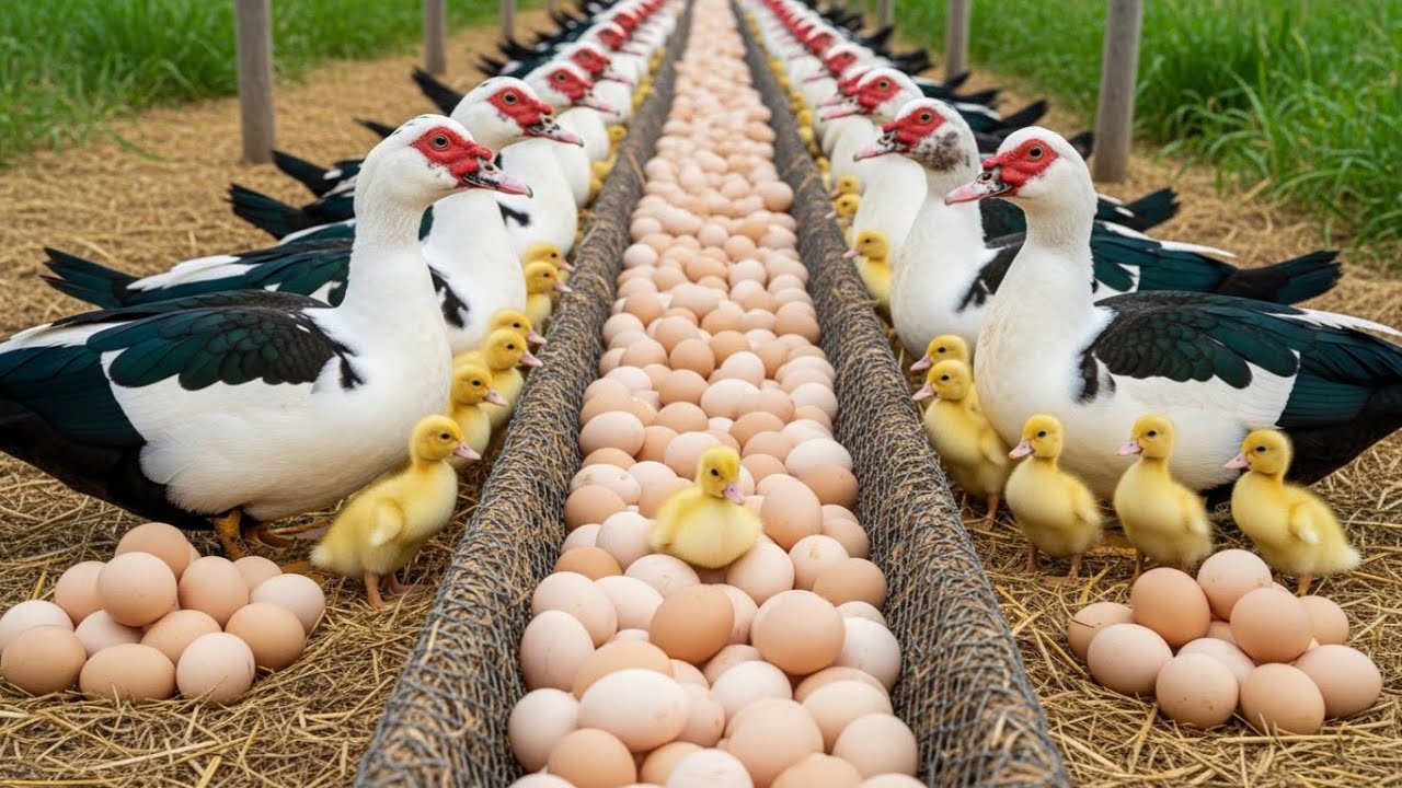 Huge Duck Egg Harvest – Modern Duck Farming