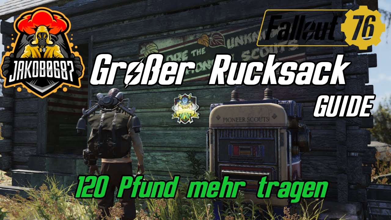 Fallout 76 - 120 Pfund mehr Tragkraft - Opossum Marken Farmen leicht gemacht- Guide - DEUTSCH