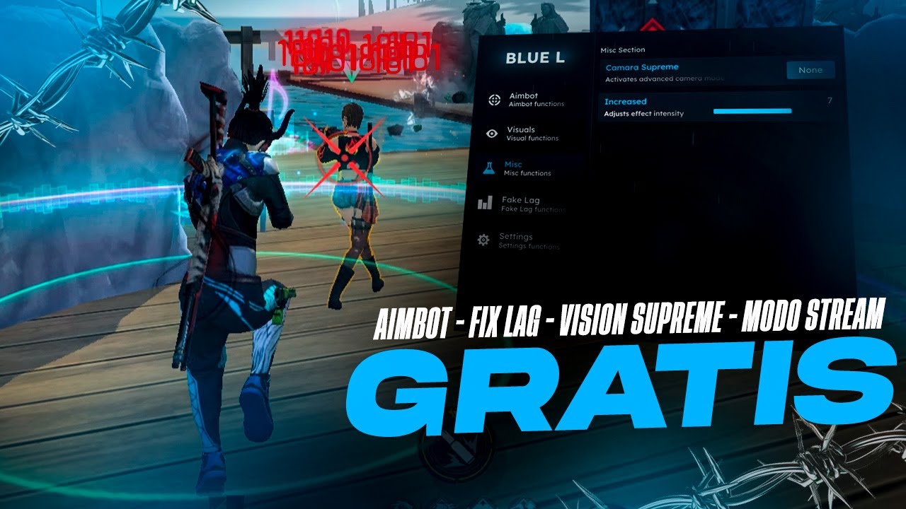 PANEL GRATIS PARA FREE FIRE PC PARA SIEMPRE🎁| NUEVA ACTUALIZACION | AIMBOT + FLUSH LAG BLUEL