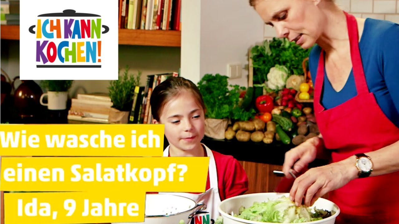 Wie wasche ich Salat? #4 K&uuml;chen-Einmaleins f&uuml;r Kinder mit Sarah Wiener | ICH KANN KOCHEN!