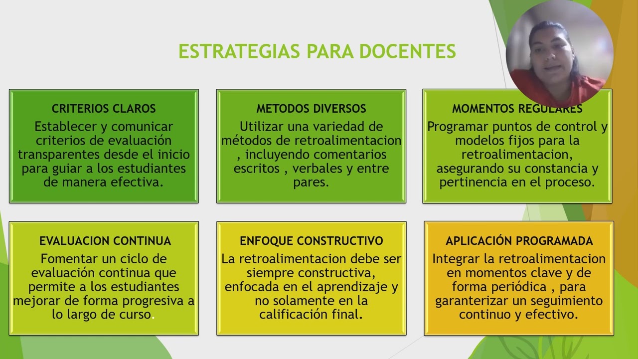 La retroalimentacion en la  Enseñanza