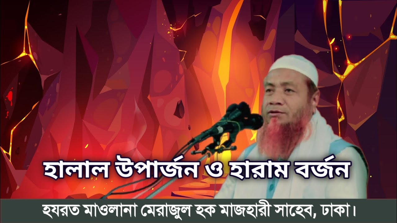 হালাল উপার্জন ও হারাম বর্জন | হযরত মাওলানা মেরাজুল হক মাজহারী সাহেব, ঢাকা।