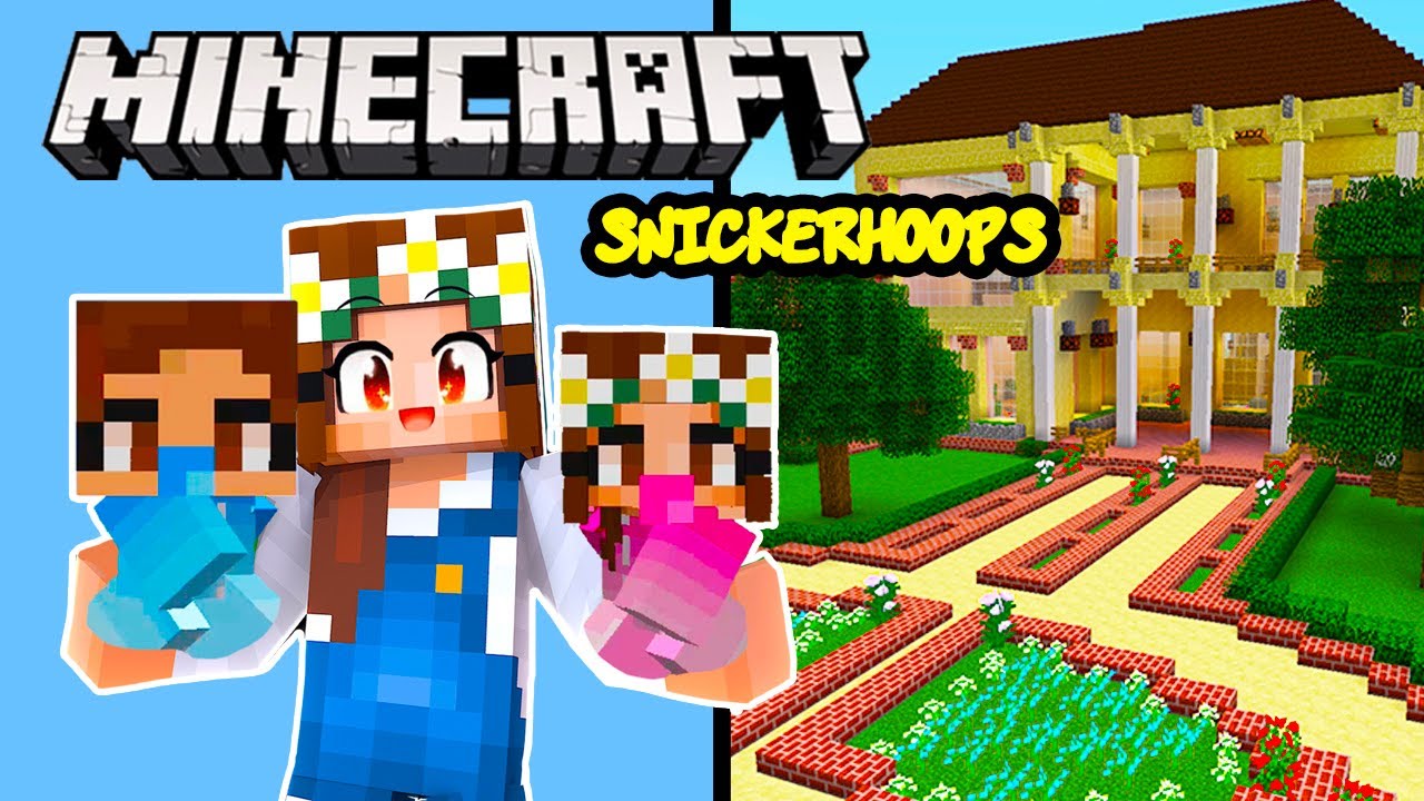 Snicker Hoops MOVES to a New MINECRAFT HOUSE with the MINECRAFT Babies | Minecraft Games to Play
