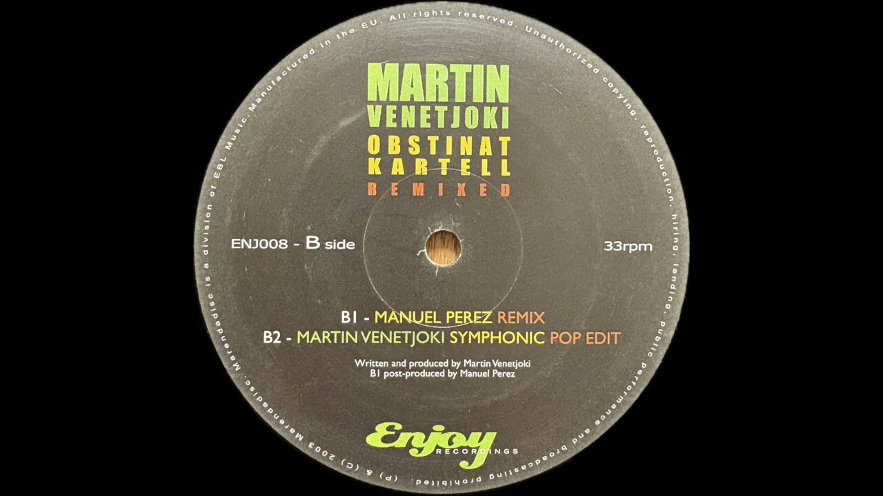 Martin Venetjoki - Obstinat Kartell (Manuel Perez Remix) [Enjoy Recordings]