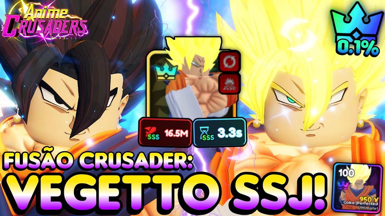 A UNIT MAIS FORTE DO ANIME CRUSADERS... VEGETTO CRUSADERS ME FEZ CORINGAR E SUPEROU A FUSÃO DO AA!!