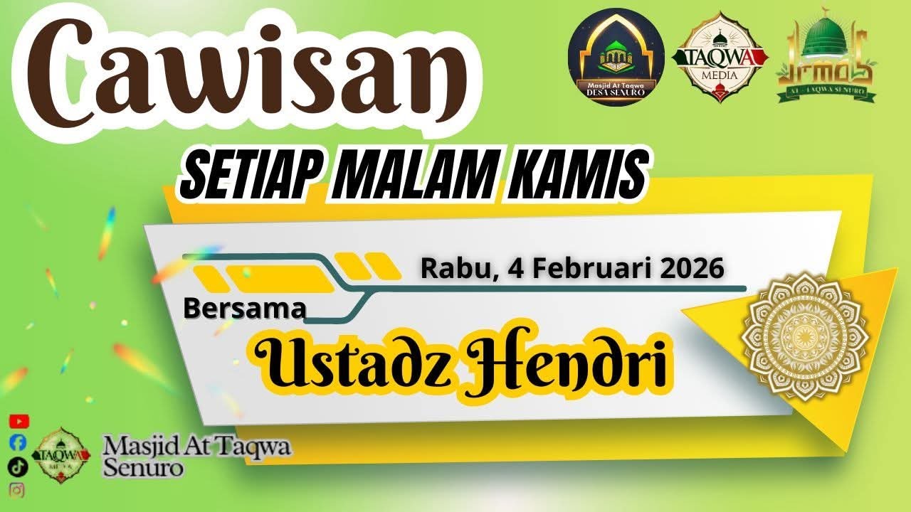 CAWISAN RUTIN SETIAP MALAM KAMIS BERSAMA USTADZ HENDRI