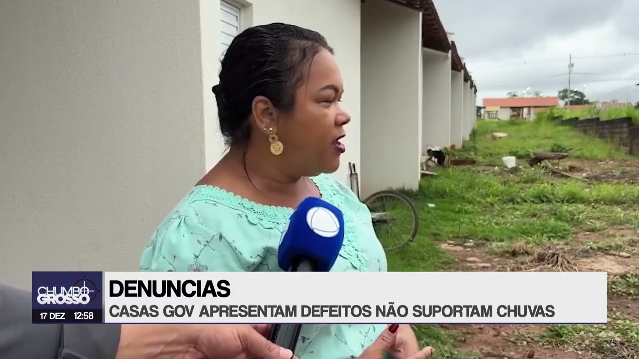 Casas do governo apresentam defeitos e não suportam chuvas
