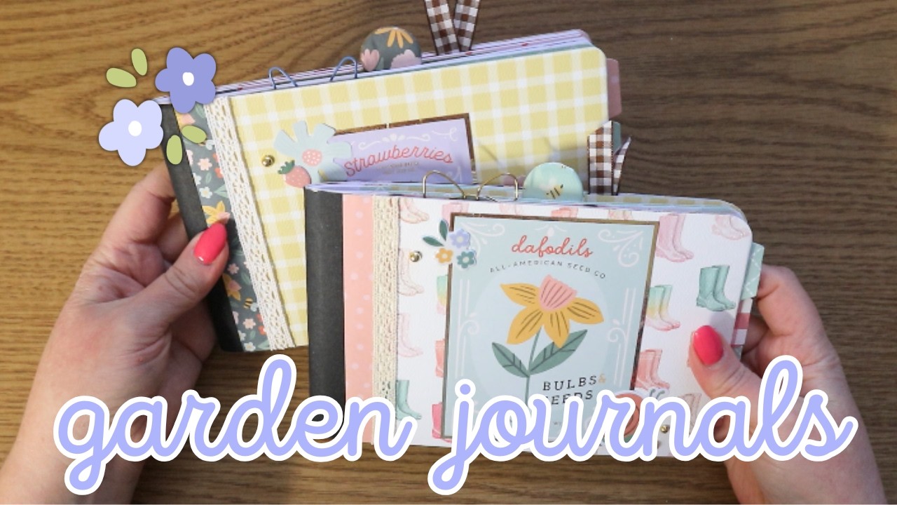 GARDEN JOURNALS 💐 using Half Size Composition Notebooks! | madebycarlyrose