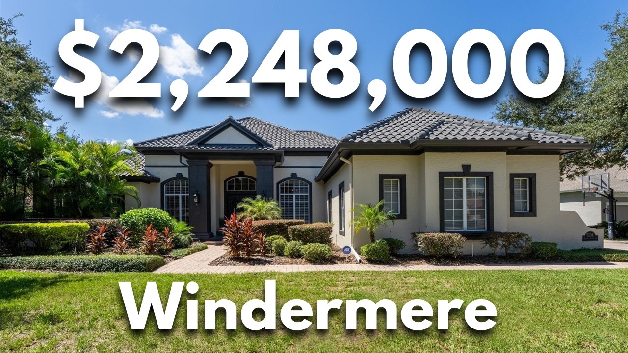 Inside a Fully Furnished Luxury Home For Sale in Florida WITH Disney Firework Views!