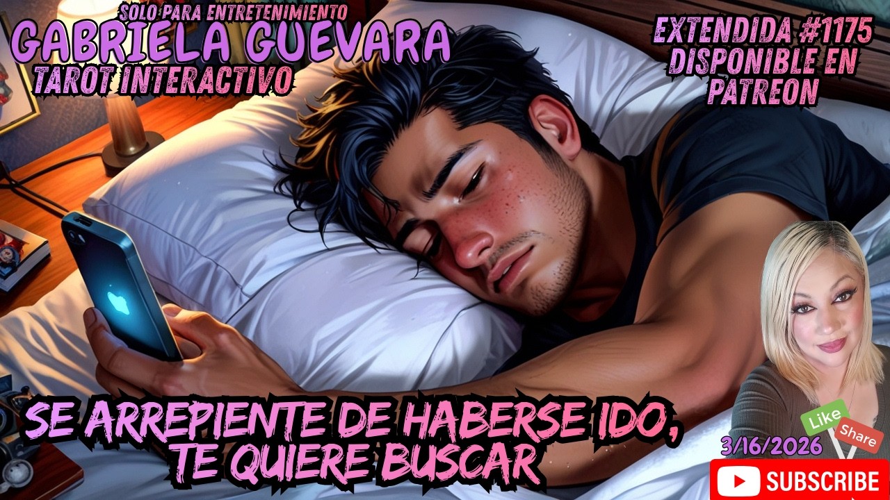 Se arrepiente de haberse ido, te quiere buscar #tarot EXTENDIDA #1175