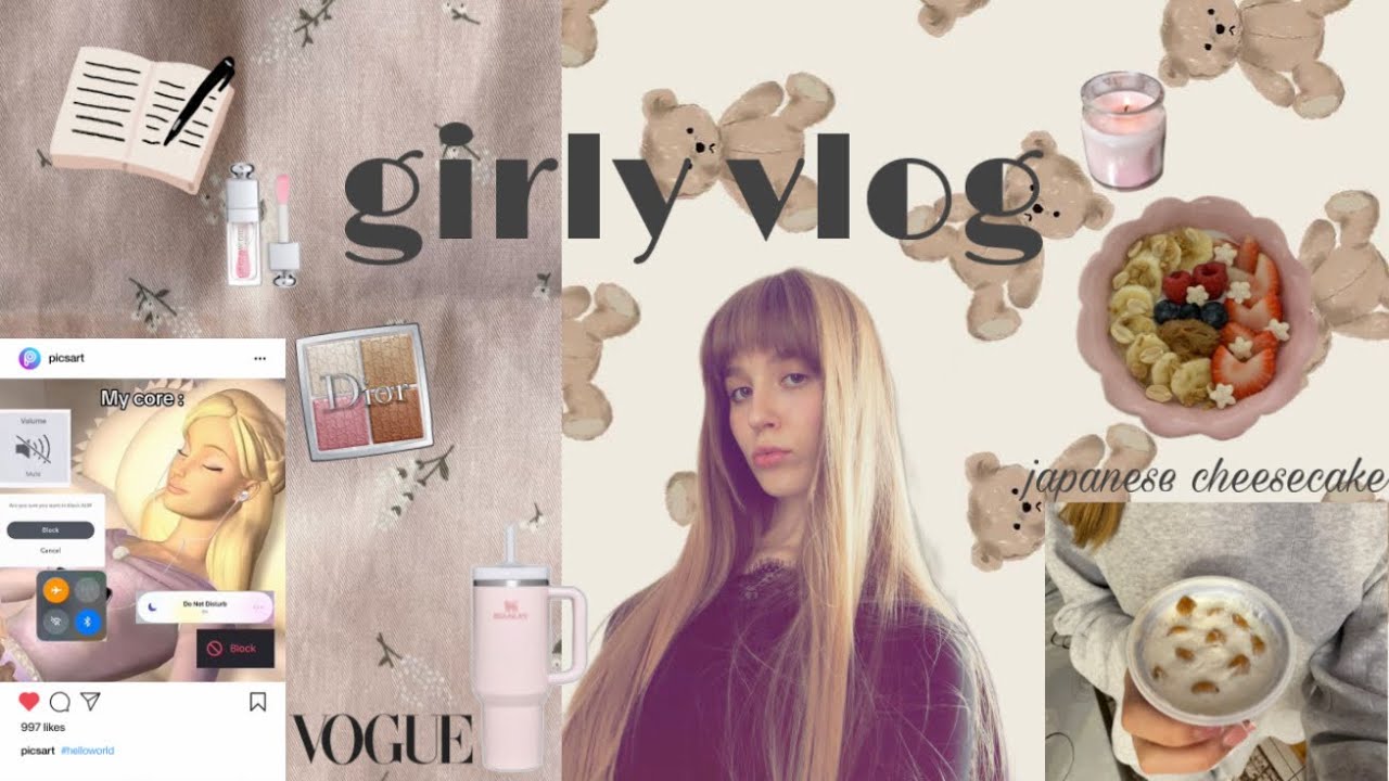GIRLY VLOG🐆🤍будни старшеклассницы/ glow up советы и pinterest