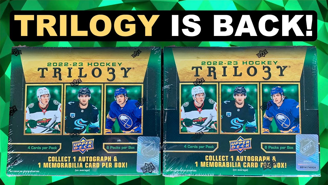 Opening 2 Boxes of 2022-23 Upper Deck Trilogy Hockey Hobby