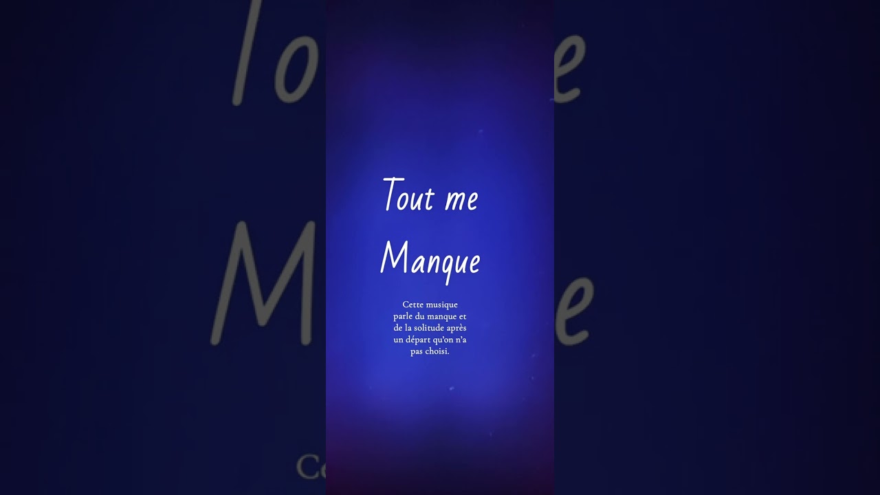 Tout me manque 