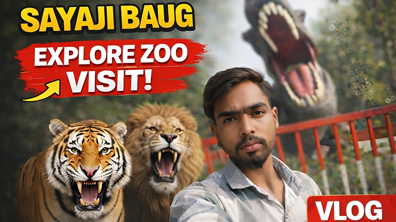Exploring One Of The Best Zoo In VADODARA Sayaji Baug | sanjuu charel સયાજી બાગ વડોદરા 