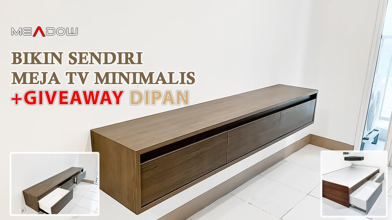 Cara Buat Meja TV Minimalis Simpel + Giveaway