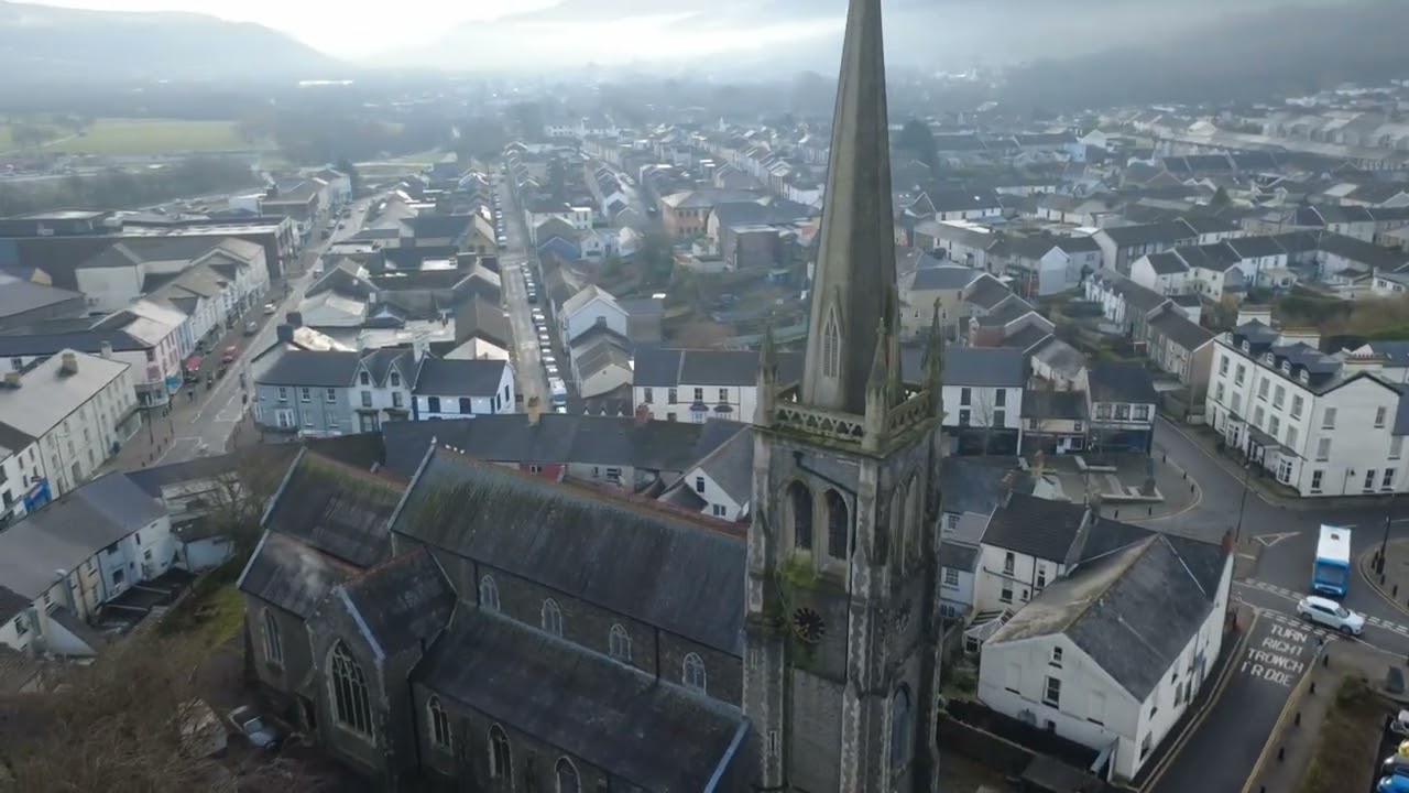 St Elvan's Church, Aberdare – A Historic Landmark Reborn | 4K Drone Footage