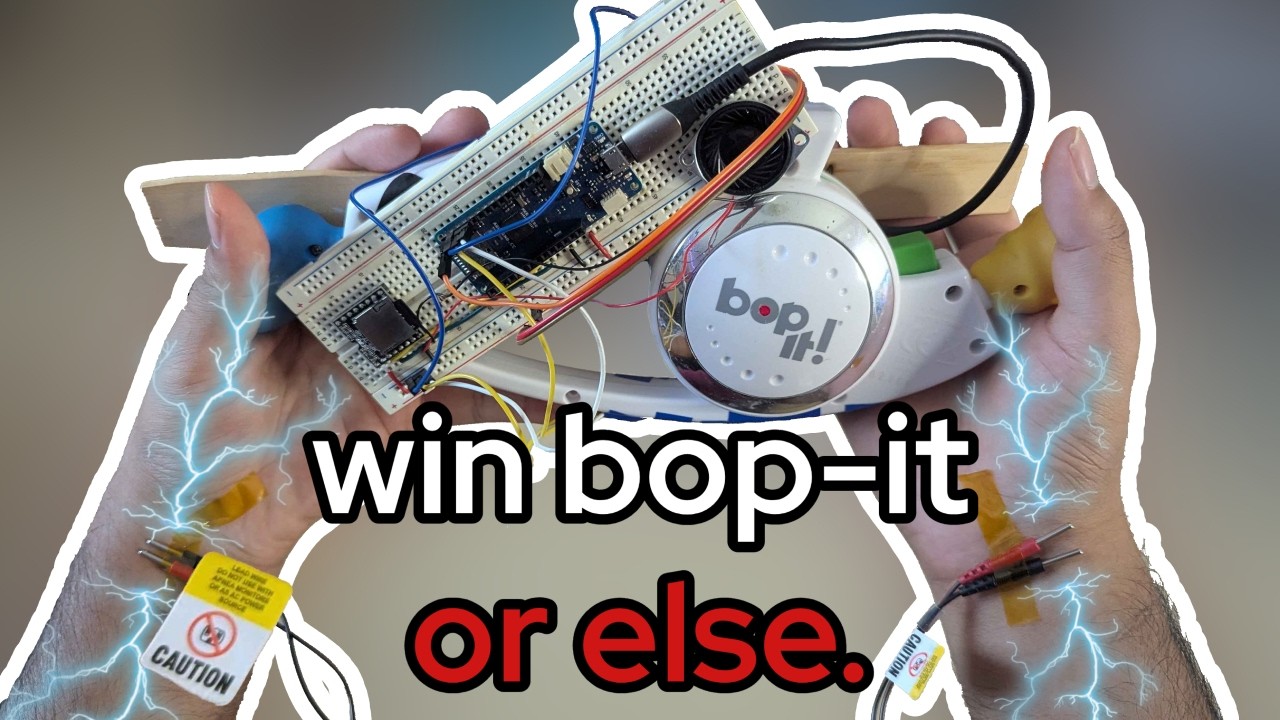 I modded a Bop-It to shock me