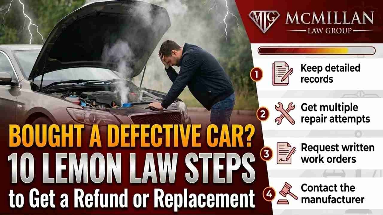 Bought a Defective Car? 10 Lemon Law Steps to Get a Refund or Replacement