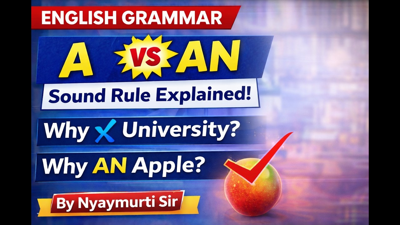 Why “A University” but “An Apple”? 🤔 | A vs An Rule Explained | English Grammar