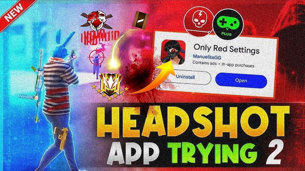#Free fire #headshot panel || free fire headshot only app TRAI apps real trick