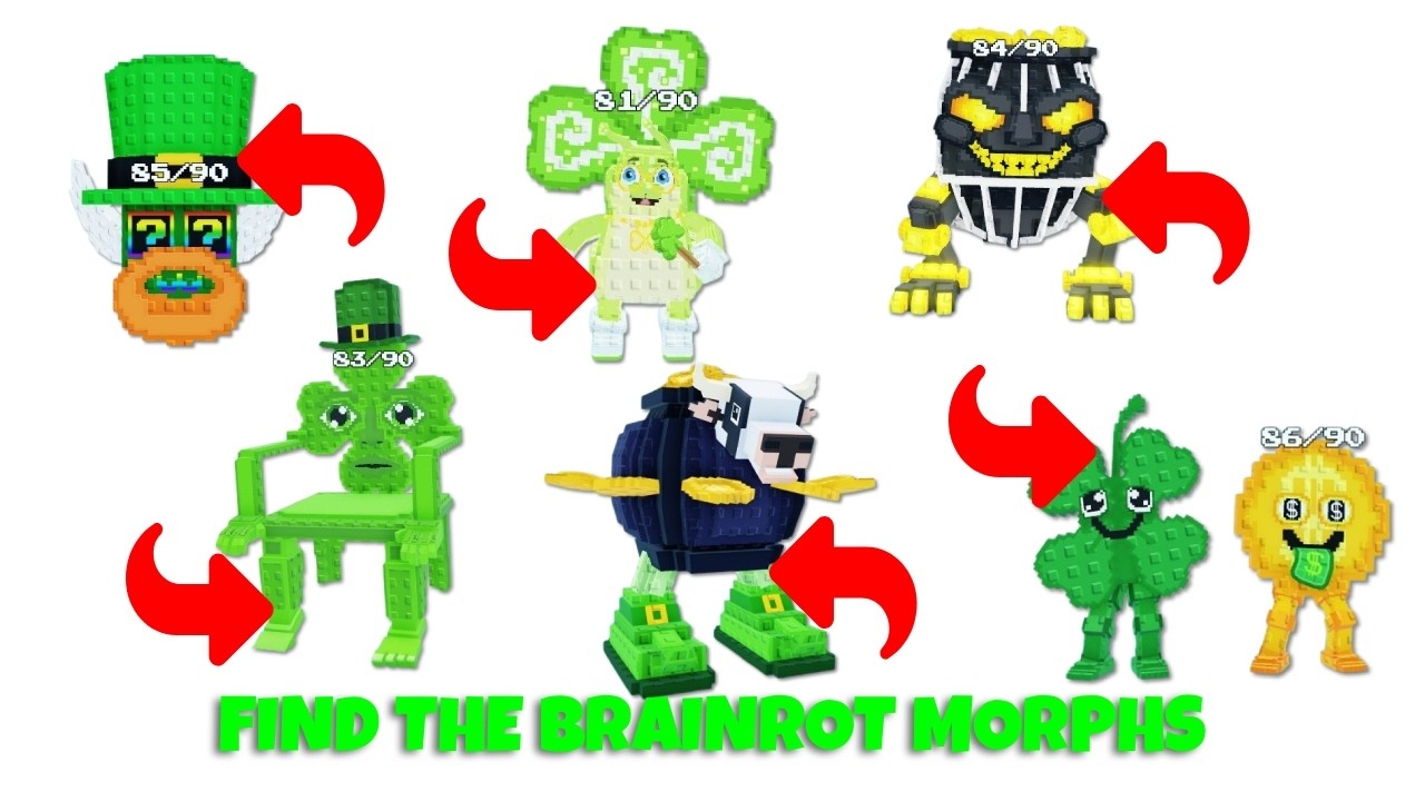 [90] How to Get All NEW Brainrot Morphs and Badges in FIND THE BRAINROT MORPHS ROBLOX