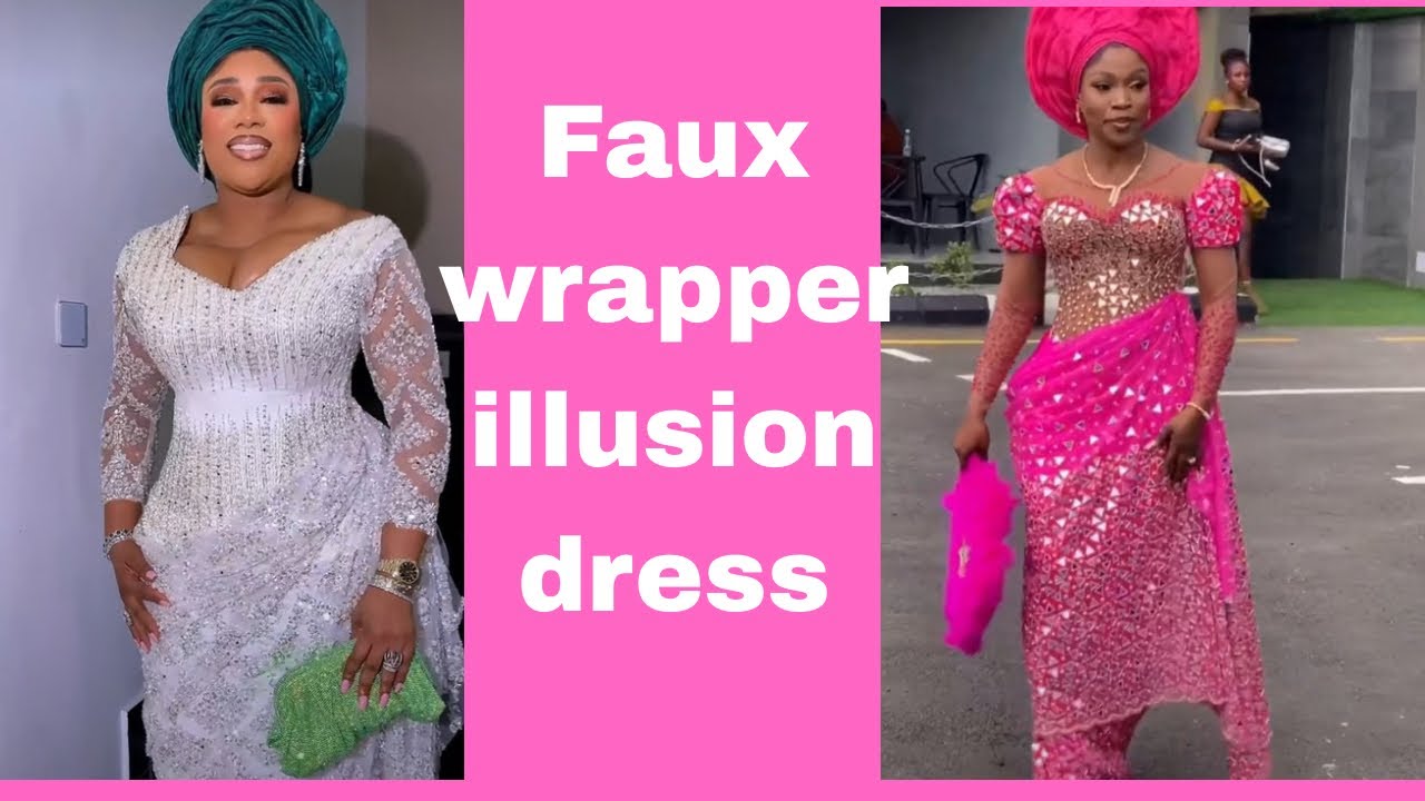 How to Drape a Wrapper Illusion Dress with Lace ✨ DIY Dressmaking Step by Step