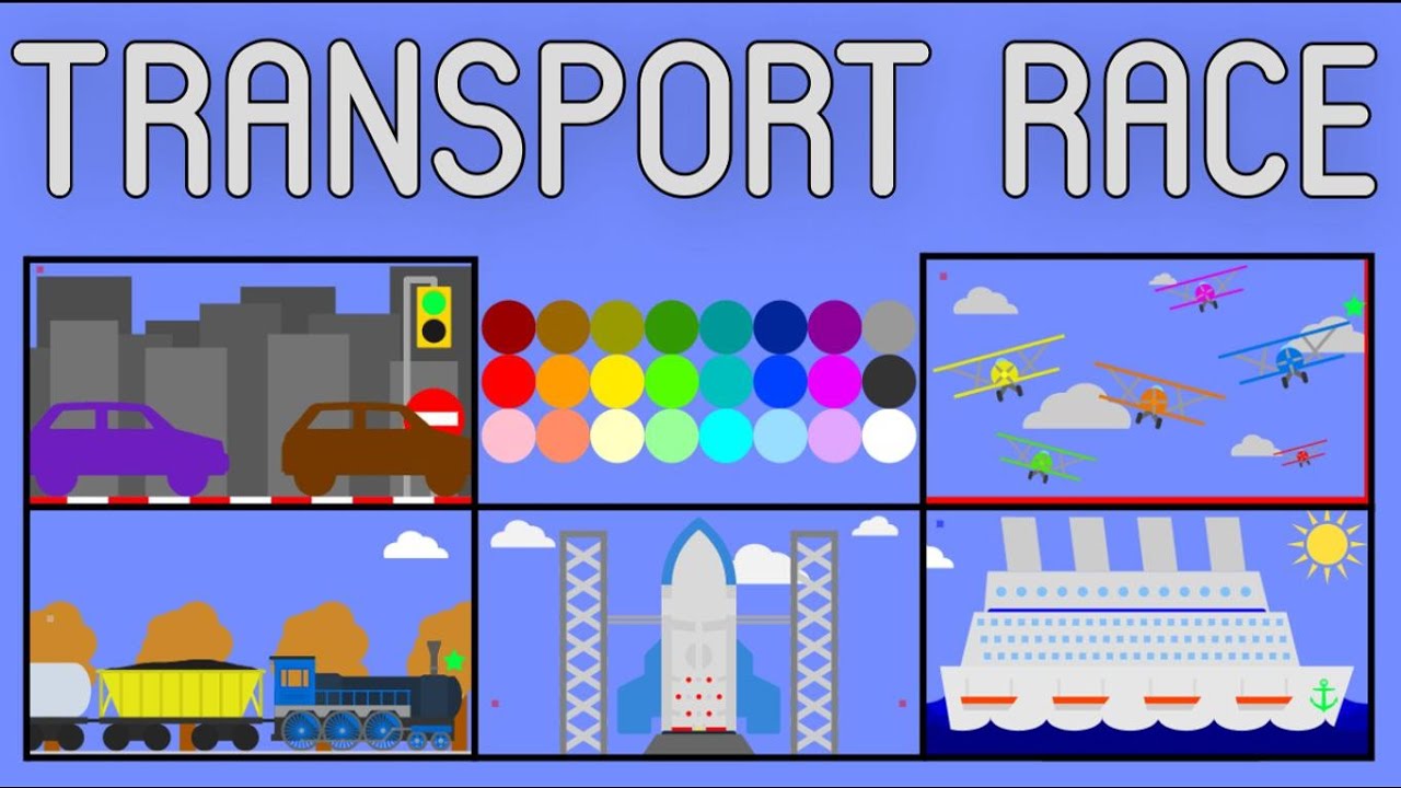 24 Marble Race EP. 2: Transport Race (by Algodoo) (REMAKE) (Old)