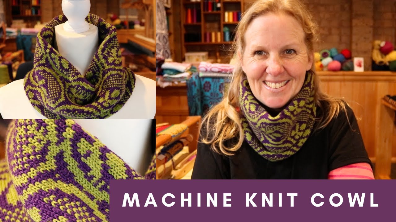 Fair Isle Cowl on a Knitting Machine, part 1