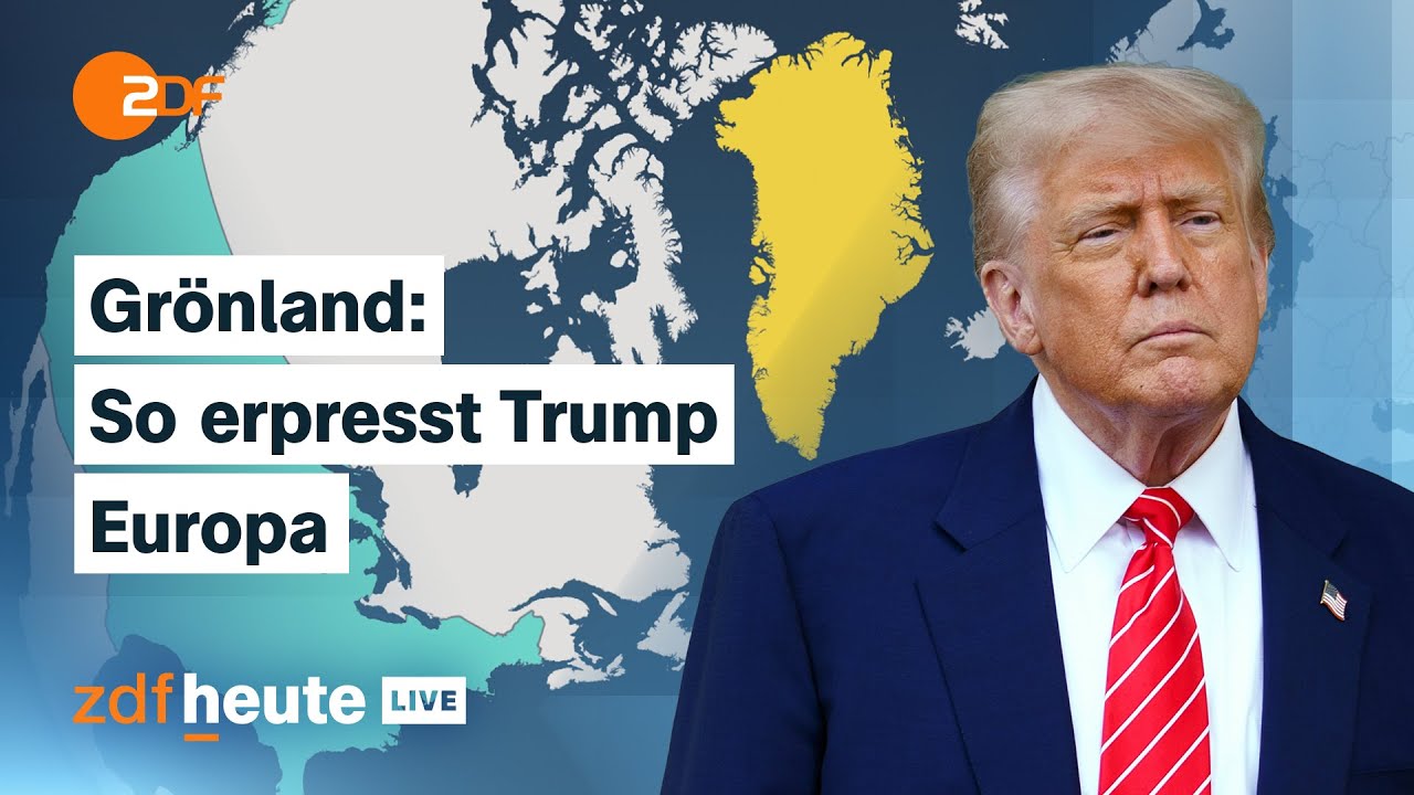 Spielball Grönland: Trump verhängt neue Strafzölle. Wie reagiert Europa? | ZDFheute live