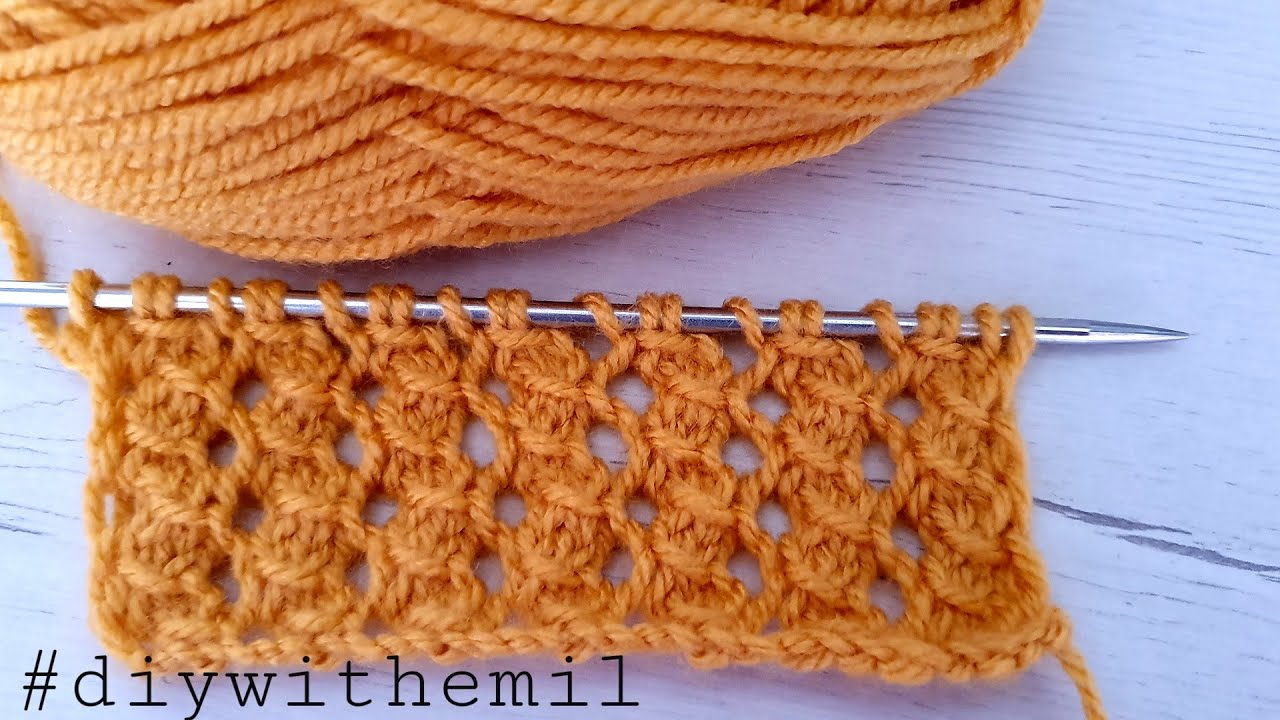 How to knit the mesh stitch Tutorial
